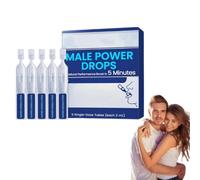 Gouttes pour la puissance masculine, Gouttes retardantes pour une performance prolongée, Soutien instantané de l'énergie et de l'endurance, pour hommes forts, Améliore la vitalité (1 boîte)