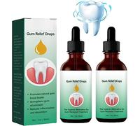Gouttes Pour La Repousse Des Gencives Dentizen, 30ml Gum Relief Drops, Sérum Réparateur Gencives Recul Rajeunissez Vos Gencives En Toute Simplicité Relief Gum Sensitivity and Bleeding Gums (2 Pcs)