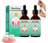 Gouttes pour la repousse des gencives Dentizen, rince-bouche liquide Natural Gum Restore Plus (2 pièces)