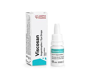Gouttes pour les yeux Viscosan | Hydrate rapidement |Sans huile minérale ni pétrole |Longue durée contre les yeux secs, rouges et qui démangent, Froid |Substituts naturels aux larmes