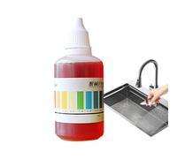 Gouttes Test de pH | Réactif pH Pour Piscine 50ml,Solution de Test pour Piscine et Analyse d'Eau d'Aquarium