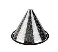 Goutteur à café, 12,8 x 9,3 cm, filtre conique réutilisable en acier inoxydable avec maille nid d'abeille pour une infusion fluide, maison pour Barista