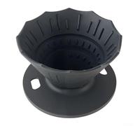 Goutteur à café pliable pratique en silicone pour un entretien et une utilisation faciles (noir)