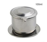 Goutteur à café vietnamien en acier inoxydable pour une expérience authentique de brassage goutte à goutte. Design compact, prend en charge les options de capacité de 50 ml et 100 ml (100 ml)