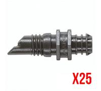 Gardena G1341-29 Final 4l/h Contenido : 25 goteros y Aguja de limpieza, Estándar
