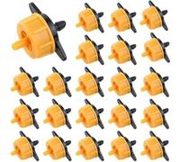 Goutteur d’extrémité régulateur système micro drip,2 litres/heure pour, régulation de pression: Embout pour arrosage goutte-à-goutte,Pression de travail 0,5 à 3,5 bar (Lot de 50)