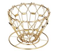 Goutteur de café pliable, support en acier inoxydable 304 pour verser sur le filtre à café, support de filtre de café portable pour le camping pique-nique voyage (Or)