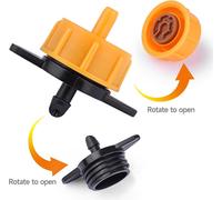 Goutteur d'extrémité régulateur système micro drip,2 litres/heure pour, régulation de pression: Embout pour arrosage goutte-à-goutte,Pression de travail 0,5 à 3,5 bar (Lot de 50)