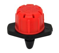 Goutteur d'irrigation automatique - Débit réglable de 0 à 70 L/H - Couleur noir et rouge - Arrosage par goutte - Pour tuyaux de 16 mm, 20 mm et microtubes - Supporte 0,5 à 3 atms - 100 unités