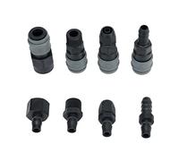 Goutteur d'irrigation de jardinage Un ensemble complet de raccords de tuyaux de jardin Tuyau d'arrosage Raccord rapide haute pression et adaptateur de connexion de tuyau de gaz 2 pièces