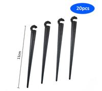 Goutteur d'irrigation réglable 0 40l,régulateur d'arrosage,émetteur 1/4 '',Micro système d'irrigation goutte-à-goutte,arroseurs,20 pièces - Type 20pcs bracket