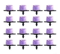 Goutteur d'irrigation réglable 1/4" émetteur 0-70 l/h débit 16 pcs pour système d'irrigation goutte à goutte
