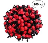 goutteurs d'irrigation réglables arroseurs 1/4 ''émetteur goutteur Micro arroseurs d'irrigation goutte à goutte pour système d'arrosage - Type 100 Pcs