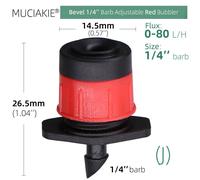 Goutteurs d'Irrigation Réglables de Jardin,12 Couleurs,Émetteur à 900 Barbes,Micro Moteurs de Goutte à Goutte,Arroseurs pour Système d'Arrosage,30 à 1/4 Pièces - Type J-100 PCS