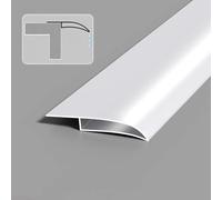 Gouttière à Profil en Aluminium pour Avant-Toit, moulure en métal en Forme de Bec d'aigle pour Bord de Mur proactif, Nez de Nez de bâtiment découpable pour l'extérieur (Blanc, 14 m)