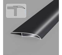 Gouttière à Profil en Aluminium pour Avant-Toit, moulure en métal en Forme de Bec d'aigle pour Bord de Mur proactif, Nez de Nez de bâtiment découpable pour l'extérieur (Noir, 8,6 m)