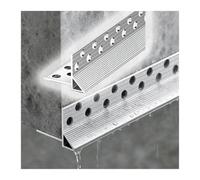 Gouttière de rive, largeur 8 mm, longueur sur mesure, en aluminium