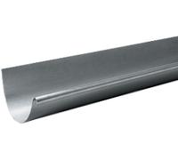 Gouttière demi-ronde de 25 - Anthra zinc - Sans pince - Ep 0,65 L 4 m
