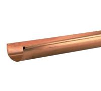 Gouttiere demi-ronde de 25 - Cuivre sans pince - EP 0.55 mm L 4m