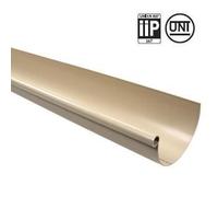 Gouttière demi-ronde en PVC - FIRSTPLAST - 16 - 2 m - Sable - Résistant aux intempéries - Facile à installer
