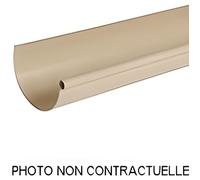Gouttière demi-ronde NICOLL en PVC sable 33cm - LG33S