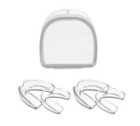 Gouttiere Dentaire Bruxisme Thermoformable 4Pcs, Gouttiere Dentaire Bruxisme, Protege Dent Nuit, pour Arrêter le Bruxisme, Mouth Guard for Grinding Teeth Clenchingg, Anti Grincement Dent