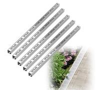 Gouttière d'évacuation en acier inoxydable - Résistant à la corrosion - Design fin pour la gestion de l'eau dans la cour, le jardin et l'extérieur