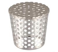 Gouttière en acier inoxydable 304 pour barrière de feuilles pour sorties de vidange de descente supportant un débit d'eau fiable et une longue durée de vie (60-75 mm)