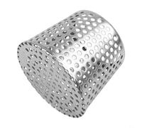 Gouttière en acier inoxydable pour grille d'évacuation des feuilles avec construction en maille fine qui bloque les débris tout en permettant un passage complet de l'eau (90-110 mm)