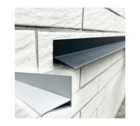Gouttière en aluminium de 30 mm - Garniture de gouttière résistante aux intempéries en blanc/gris/noir/marron pour protéger le toit, empêche les dommages causés par l'eau, facile à installer, parfaite