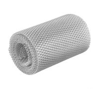 Gouttière en maille d'aluminium de 6,1 m pour tuyaux de drainage de 12,7 cm - Résistant aux UV - Grille de protection pour tuyau de descente sans vis (15 cm)