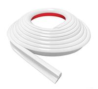 Gouttière en PVC de 5 m pour toit de camping-car, avec rail d'égouttement en forme de J conçu pour diriger l'eau et éviter les fuites, comprend un dos solide