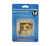 Gouttière - kit de 18 pièces, taille 15 x 10 cm, fabriqué en pin, idéal pour organiser les câbles et améliorer l'esthétique
