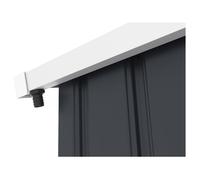 Gouttière pour abri de jardin en métal et garage de 13 à 18.5m2