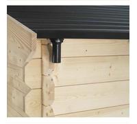 Gouttière pour abri en bois SOLEIL toit pvc 3x4 m