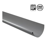 First Plast Gouttière PVC demi-ronde personnalisable-Gris-16-2