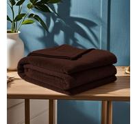 GOUTUI Couverture de Canapé 90 x 120 cm Ultra Douce et Duveteuse Plaid Douillet Polyester pour Chambre Canapé Voyage, Marron