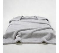 GOUTUI Plaid Canapé 80 x 130 cm Flanelle Doux et Chaude Plaid Tout Doux Idée Cadeau pour Lit Canapé Voyage, Gris Clair