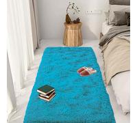 GOUTUI Tapis Doux Chambre 80 x 130 cm Dessous Antidérapant Tapis Moelleux de Salon Décoration Intérieure pour Chambre à Coucher Salon, Bleu