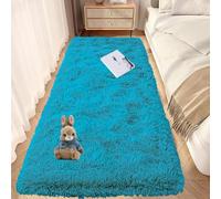 GOUTUI Tapis pour Salon 90 x 190 cm Dessous Antidérapant Tapis Doux et Moelleux Décoration Intérieure pour Chambre à Coucher Salon, Bleu