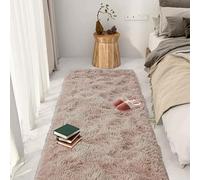 GOUTUI Tapis Shaggy Longues Soft 100 x 120 cm Aspect Fourrure Shaggy Tapis Moderne Doux Au Toucher pour Chambre à Coucher Salon, Beige