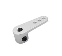 Gouvernail de Direction en métal for Bateau RC, Bras Servo de 4mm, klaxon CNC en métal, Adaptateur de Bras de gouvernail de Direction for Bateau RC Mono(Single Arm)