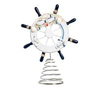 Gouvernail de phoque - 30 x 21 x 21 cm - Décoration de bateau avec réseau - Accessoire esthétique polyvalent pour salle de bain, chambre d'enfant, salon, bureau, patio extérieur, appartement