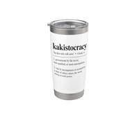 Gouvernement kakistocratie par les moins qualifiés Gobelet isotherme en acier inoxydable double paroi