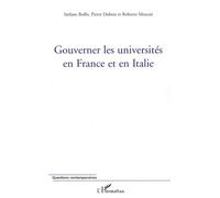 Gouverner les universités en France et en Italie - Stefano Boffo - L'harmattan - broché - Etude
