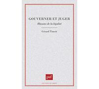 Gouverner ou juger