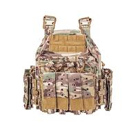 GOUX Gilet Tactique Militaire Molle Airsoft Modulaire, Veste pour Les Fans de Paintball et Armée