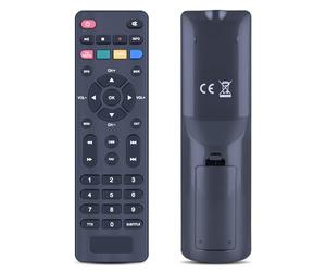 GOUYESHO Nouvelle télécommande de remplacement pour Tele System Digital Terrestrial Decoder TS6815 T2HEVC DVB-T2 HEVC HD HDR HLGC, Ne s'applique pas aux autres télécommandes (sans voix)