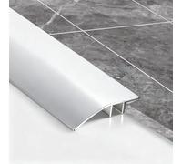 GOUZIBHD Bande de Transition de Plancher en Aluminium,Barre de Seuil,Garniture de Bord de Porte,Profilé de Rattrapage,Bande de Bord de Moquette pour Carrelage et Planches Stratifiées