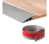 GOUZIBHD Bande de Transition de Plancher,Garniture de Bord de Porte,Profilé de Rattrapage,Bande de Recouvrement de Sol,Réducteur de Seuil pour La Jonction de Sols Stratifiés(Size:9.84ft/3m)